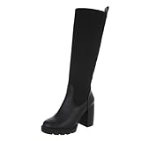 Ital Design Damenschuhe Stiefel High-Heel Stiefel, 0-508-, Kunstleder, Schwarz, Gr. 40